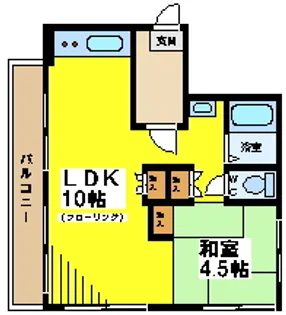 渡部ハイツ【4階】の間取り