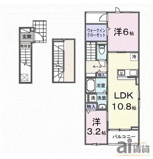 ソレイユ【3階】の間取り