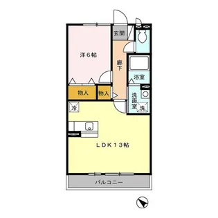 神奈川県横浜市南区別所2【アパート】の間取り