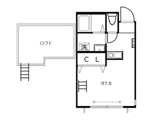 プルミエール南橋本【1階】の間取り