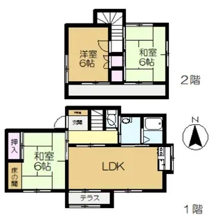 千葉県佐倉市六崎【一戸建】の間取り