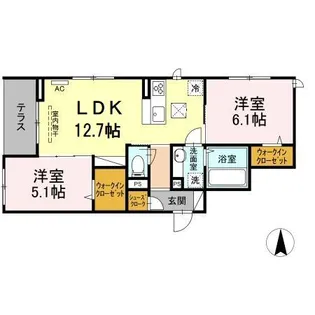 Chloris【2階】の間取り