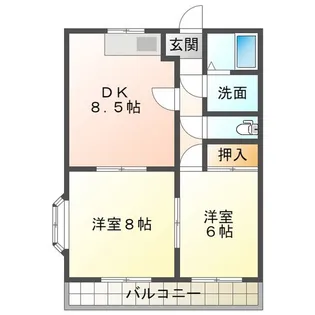 ステータス善光【2階】の間取り