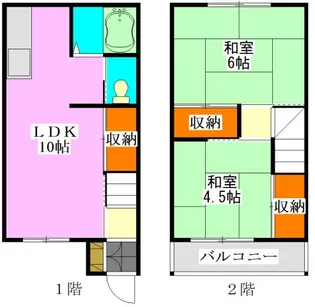 エクセル飯山満A棟の間取り