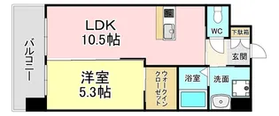 福岡県北九州市小倉北区上富野1【マンション】の間取り
