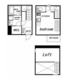 ラ・ネージュ河原町【1階】の間取り