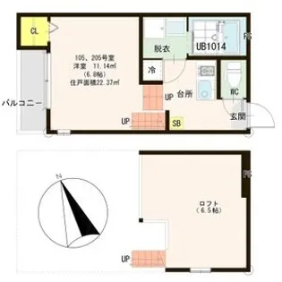 ハーモニーテラス東照宮IV【1階】の間取り