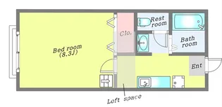 1Kの間取り画像