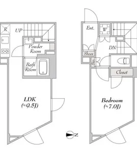 Joyous Gard 代々木【3階】の間取り