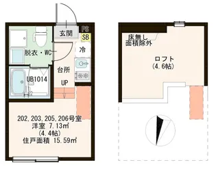 レジデンス江戸川【2階】の間取り