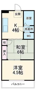 アネックスヤブタ【3階】の間取り