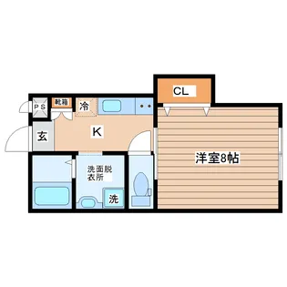 アスコット一本杉I【2階】の間取り