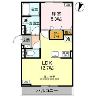 新潟県長岡市南町1【アパート】の間取り