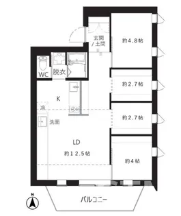 東京都中野区東中野1【マンション】の間取り