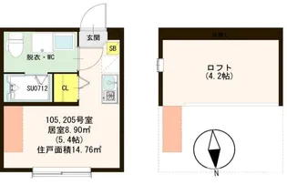 リンク北小岩【1階】の間取り