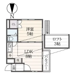 東京都杉並区堀ノ内1【アパート】の間取り