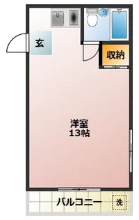 ヴィラ河合【2階】の間取り