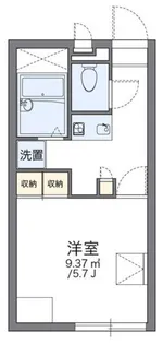 レオパレスアイリス【2階】の間取り