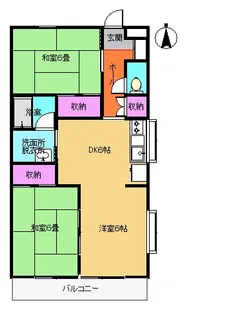 ジュネパレス向井【4階】の間取り