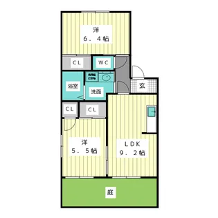 HAL赤松台【1階】の間取り