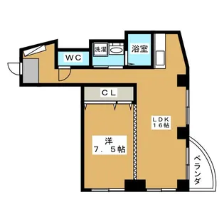 チェリーブラッサムビル【2階】の間取り