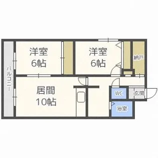 北海道札幌市西区琴似一条4【マンション】の間取り