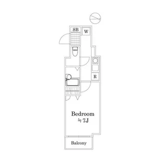 プレール・ドゥーク馬込駅前【5階】の間取り