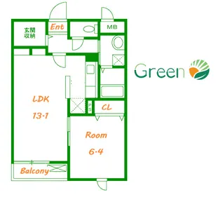 ヴィラ ジュノン【2階】の間取り