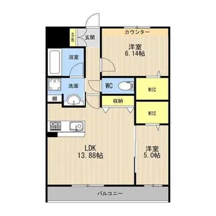 LIBTH大津【3階】の間取り