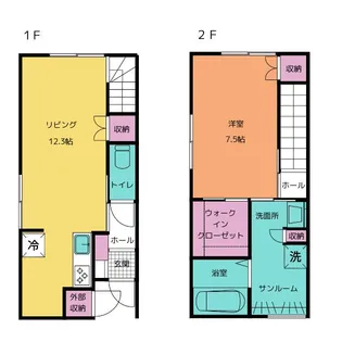 富山県富山市八日町【一戸建】の間取り