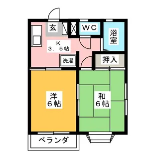 ジョイリー司【2階】の間取り