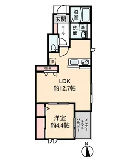 Village EstA【1階】の間取り