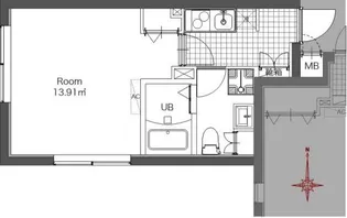 CENTER CORT SHIBA(センターコート芝)【3階】の間取り