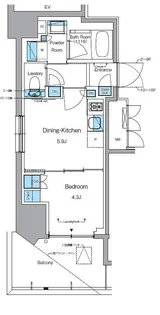 東京都台東区浅草2【マンション】の間取り