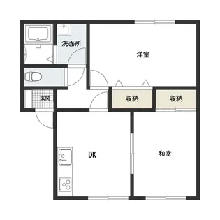 セジュールB【1階】の間取り