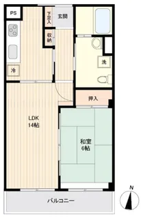神奈川県川崎市多摩区布田【マンション】の間取り