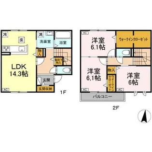リアンヴェールの間取り