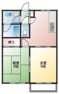 サニーMIYAMA【1階】の間取り