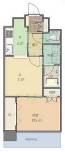 ラグレース福島【2階】の間取り