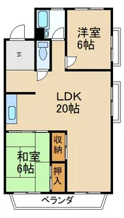 ヴィラ香里【2階】の間取り