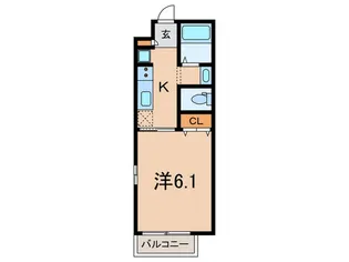 サウスウィンド【1階】の間取り