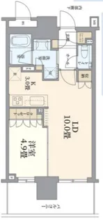 ブランズタワー豊洲【28階】の間取り