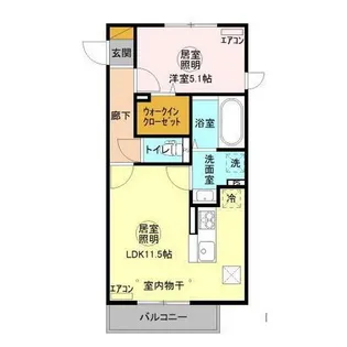 三の丸キャッスル A【2階】の間取り