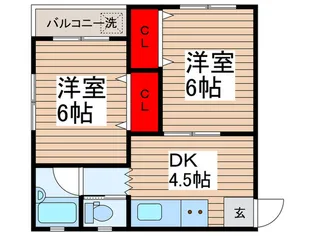 サンコ-ポみよし【2階】の間取り
