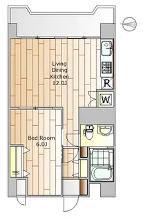北品川サンハイツ【4階】の間取り