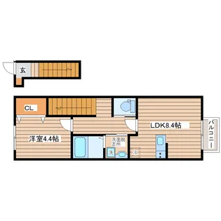 クラシア富沢【2階】の間取り