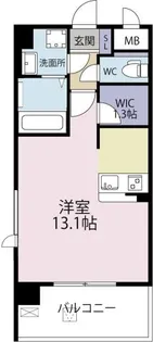 Proud-gかちどき橋一丁目【8階】の間取り