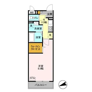 ガーデンソレイユ【2階】の間取り