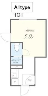 レジデンストーキョー北上野【4階】の間取り