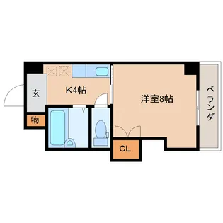 クレール小林【2階】の間取り